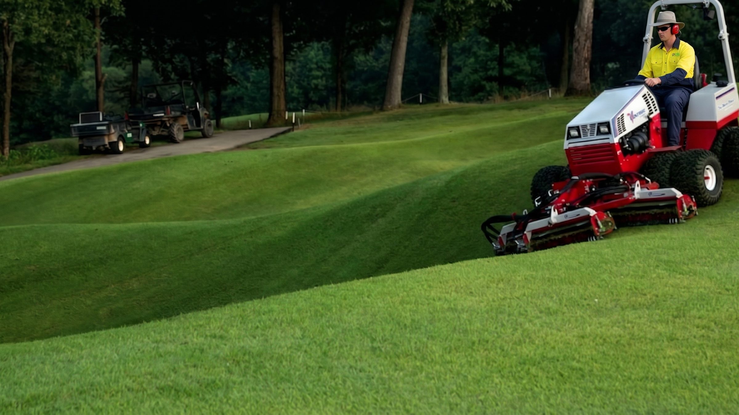 Grolife crew managing a Queensland sports turf surface