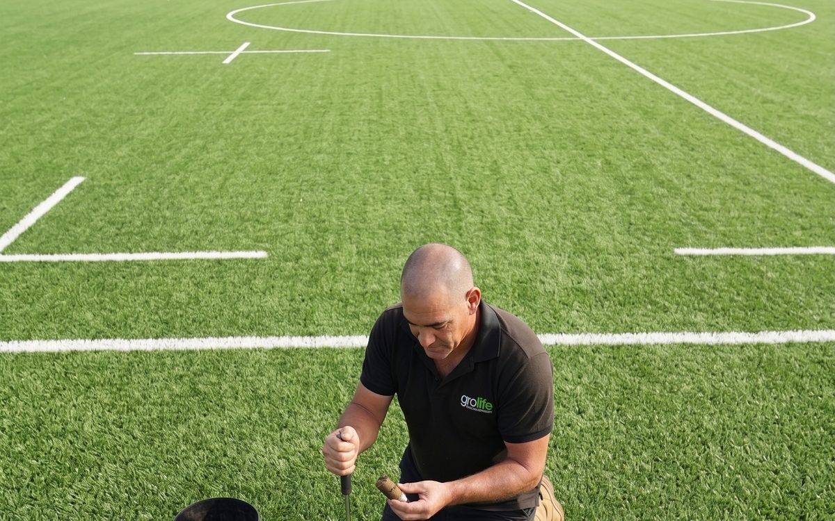 Turf agronomy monitoring with tablet
